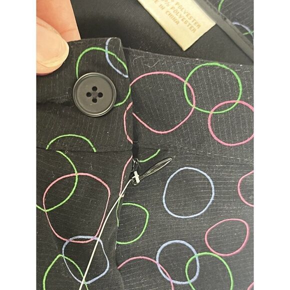 EP Pro Tech Golf Skort Size 18 Black Color Circle Side Zip Back Pocket - Picture 10 of 12